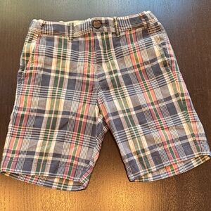 Crewcuts Tan and Blue Plaid Shorts